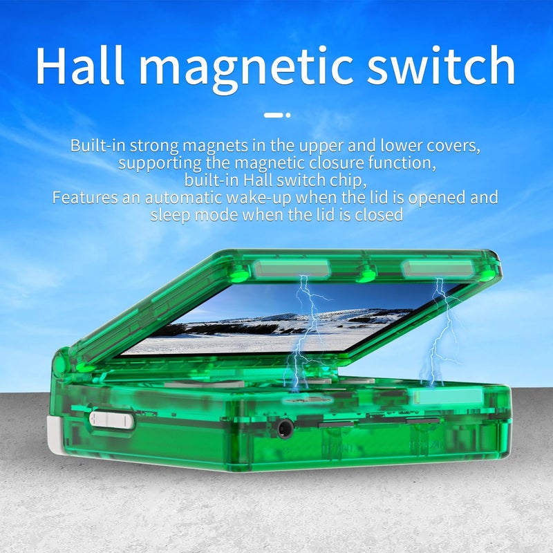 Aivuidbs RG35XXSP Flip Portable Retro Handheld Game Console,RG35XXSP 3.5 Inch IPS Screen Linux System with 64G TF Card Pre-Installed 5532 Games,Clamshell Games Consoles Supports 5G WiFi Bluetooth HDMI xxsp - Image 2
